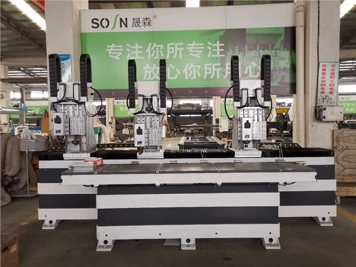 CNC Wooden Door Milling And Hinge Boring Machine